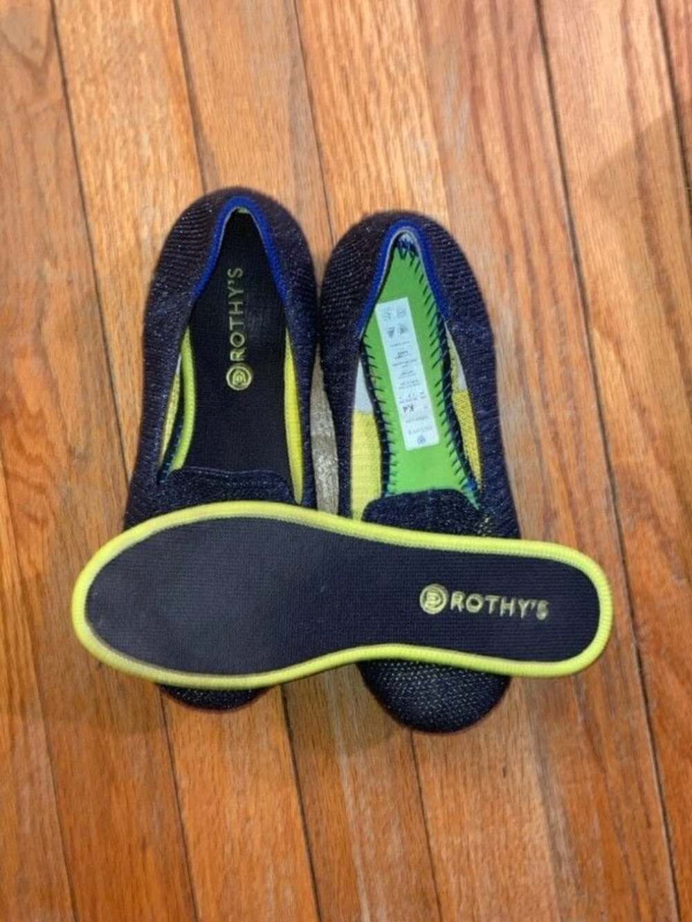 Rothy's Metallic Lattice Stitch Loafer Limited Edition Size 4K - Picture 2 of 16